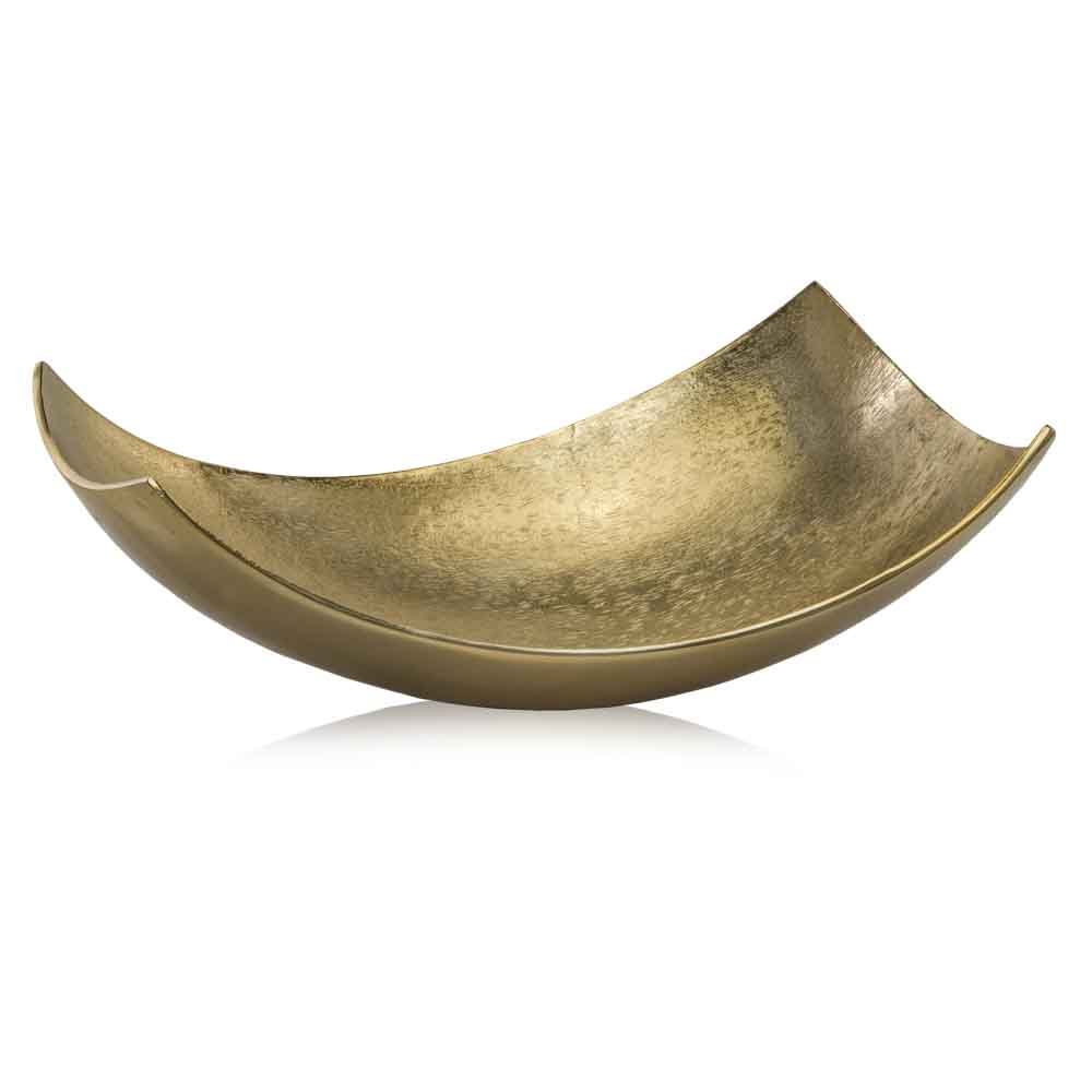 6" Gold Aluminum Decorative Bowl