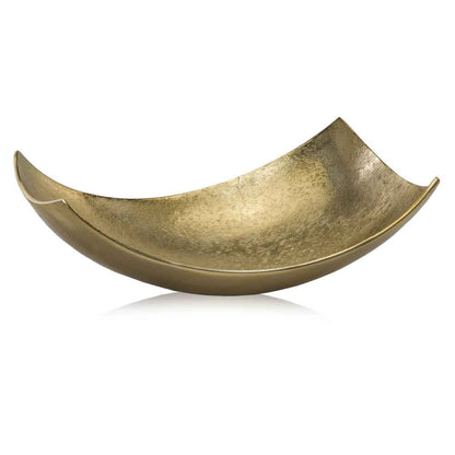 5" Silver Buffed Aluminum Decorative Bowl HomeRoots