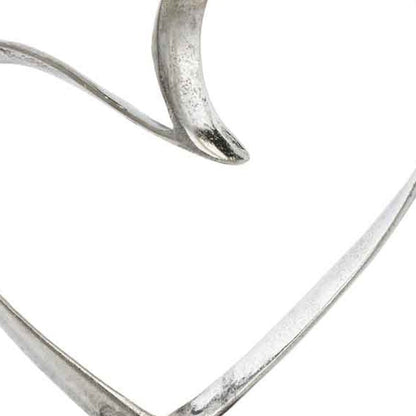 16" Raw Silver And Black Heart Sculpture HomeRoots