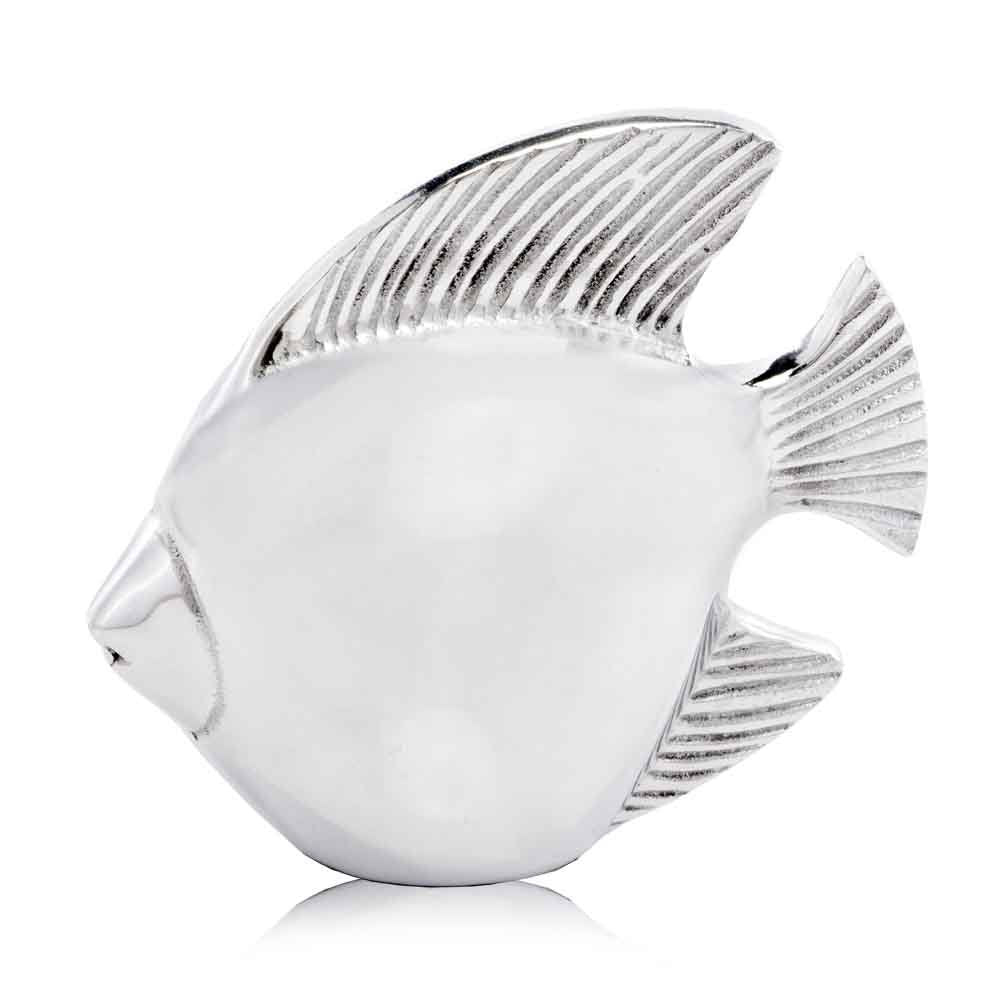 6" Silver Buffed Aluminum Tabletop Sculpture HomeRoots