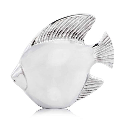 6" Silver Buffed Aluminum Tabletop Sculpture HomeRoots