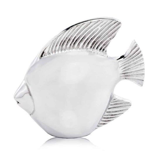 6" Silver Buffed Aluminum Tabletop Sculpture HomeRoots