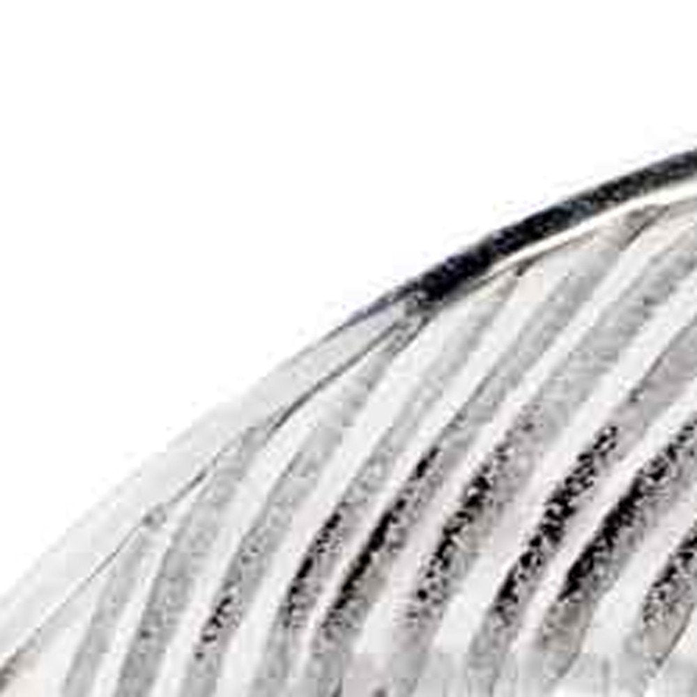 6" Silver Buffed Aluminum Tabletop Sculpture - FurniFindUSA