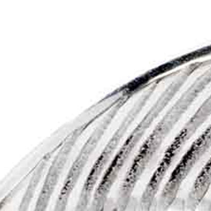 6" Silver Buffed Aluminum Tabletop Sculpture - FurniFindUSA