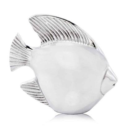 6" Silver Buffed Aluminum Tabletop Sculpture HomeRoots