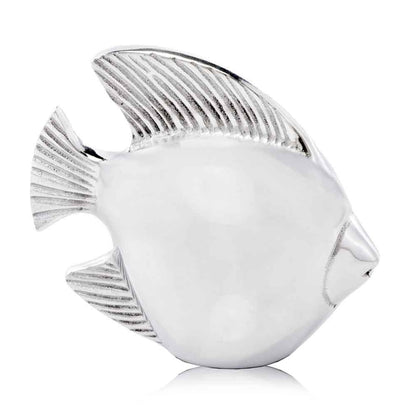 6" Silver Buffed Aluminum Tabletop Sculpture - FurniFindUSA