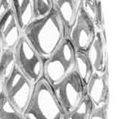 47" Aluminum Silver Twigs Cylinder Floor Vase HomeRoots