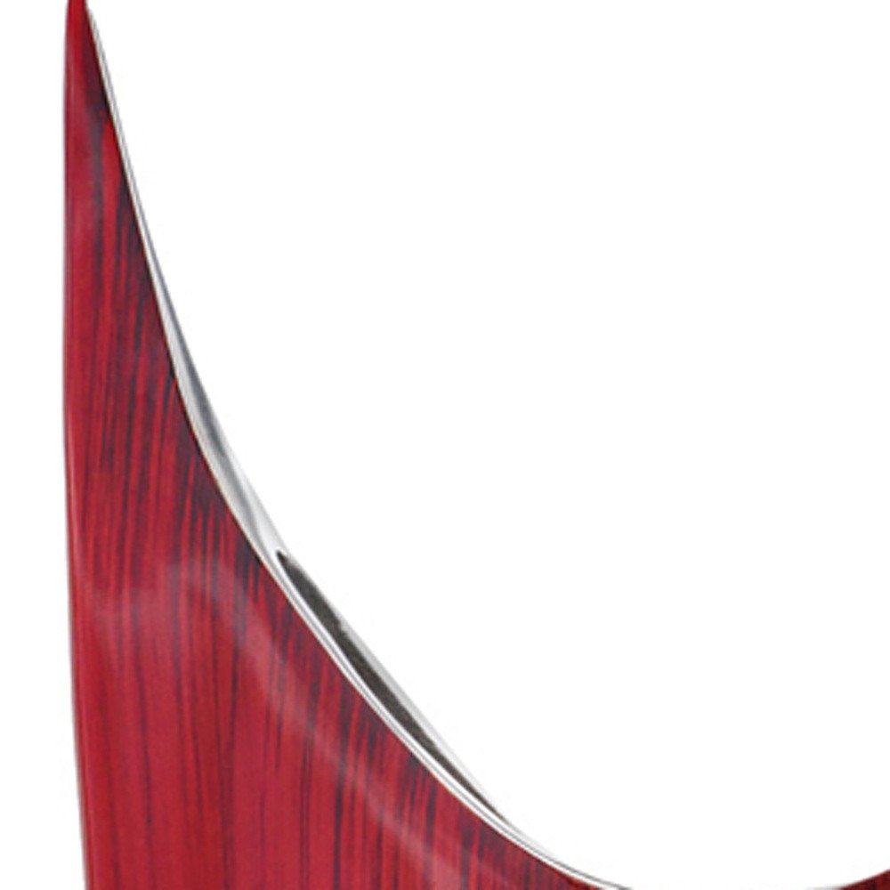 18" Red Aluminum Pointy Table Vase HomeRoots