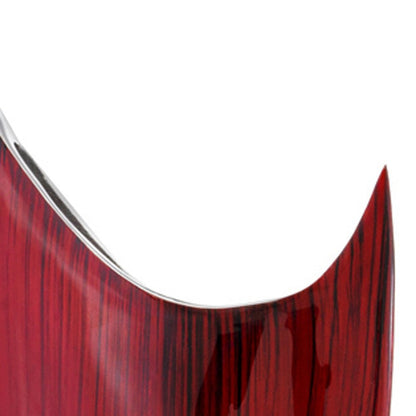 18" Red Aluminum Pointy Table Vase HomeRoots