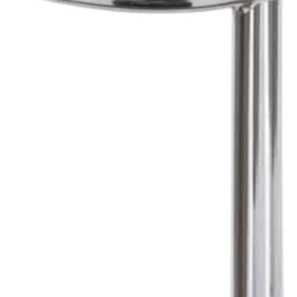 22" Silver Aluminum Round Mirrored End Table HomeRoots