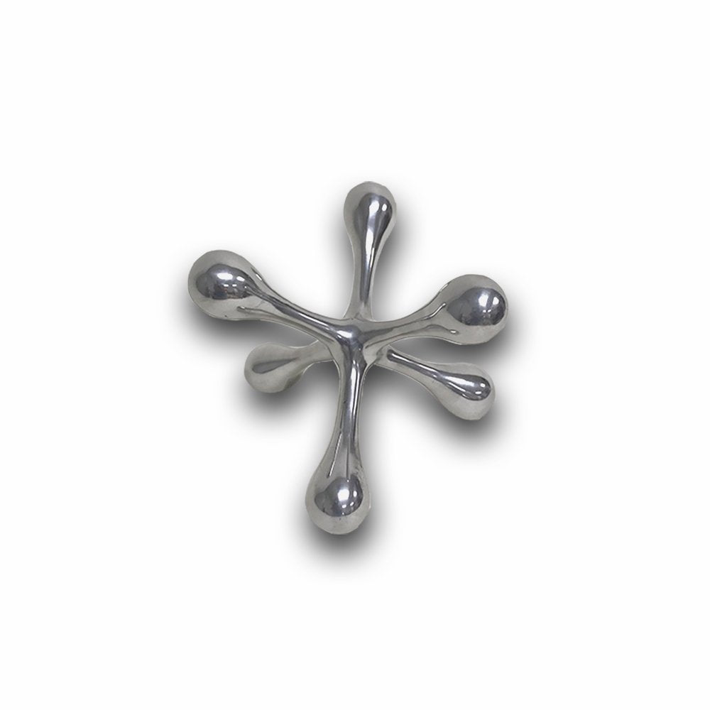 12" Silver Finish Extra Large Decorative Jack HomeRoots