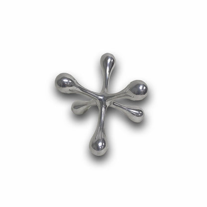 12" Silver Finish Extra Large Decorative Jack HomeRoots