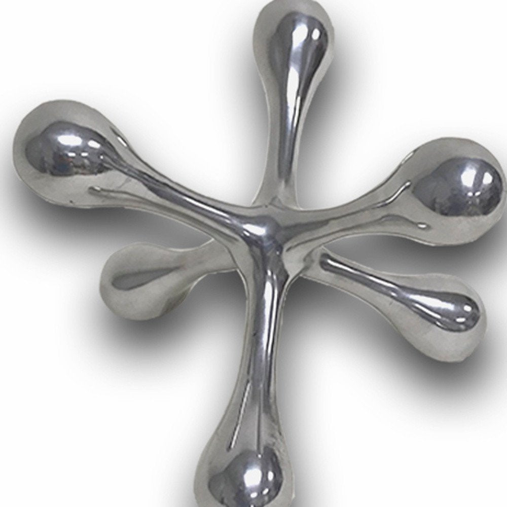 12" Silver Finish Extra Large Decorative Jack HomeRoots