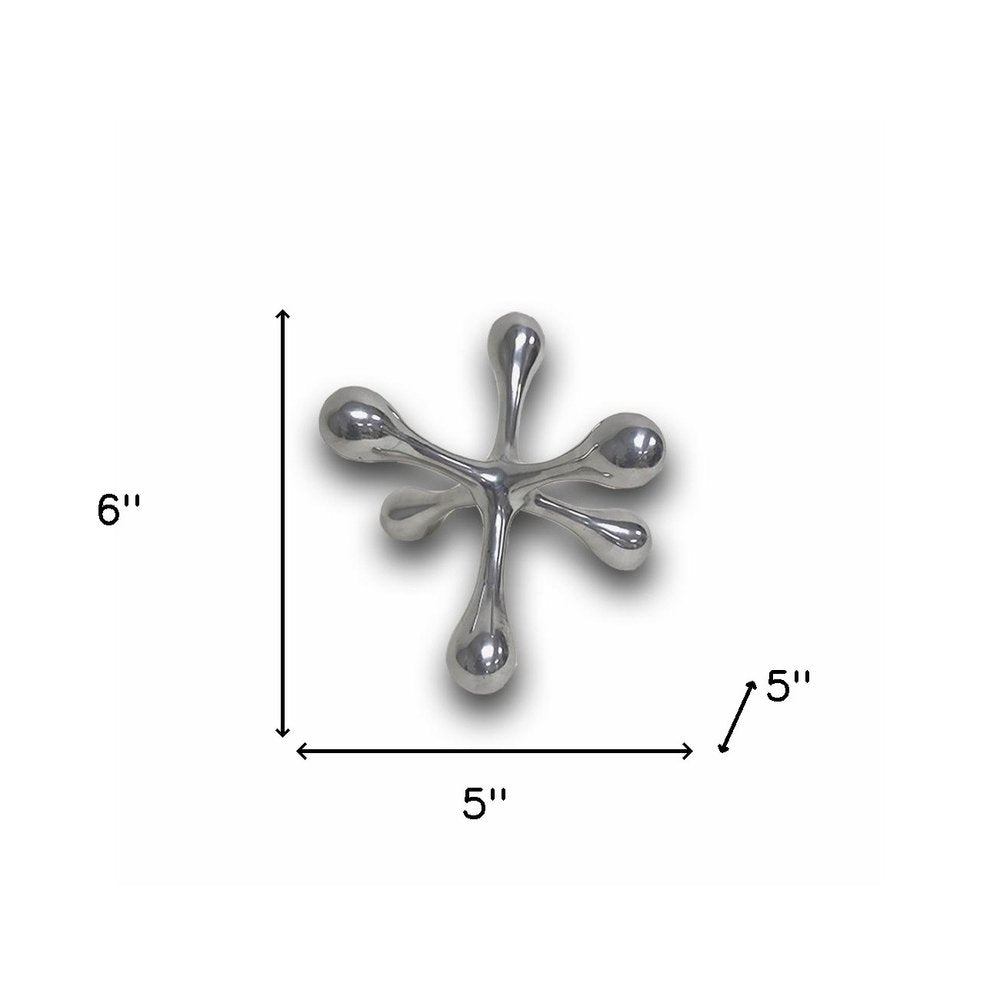 12" Silver Finish Extra Large Decorative Jack HomeRoots