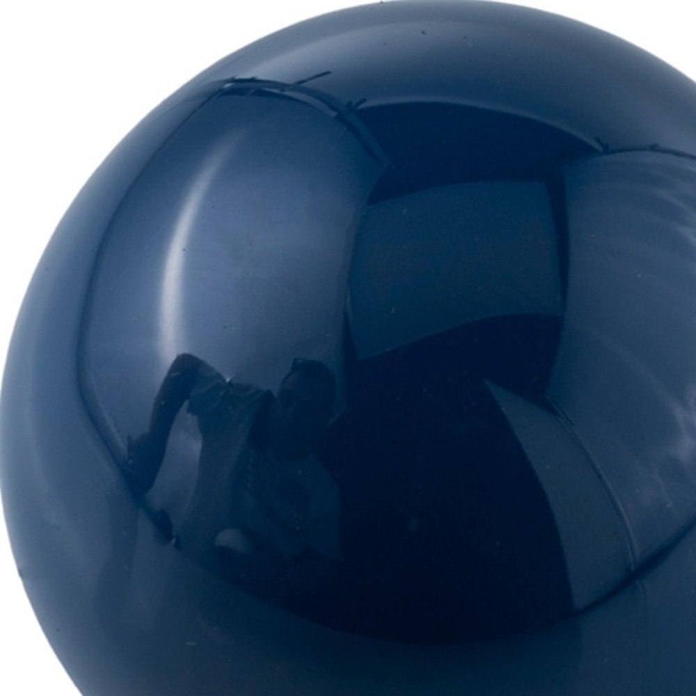 Set Of 2 Blue Aluminum Decorative Spheres 3' HomeRoots