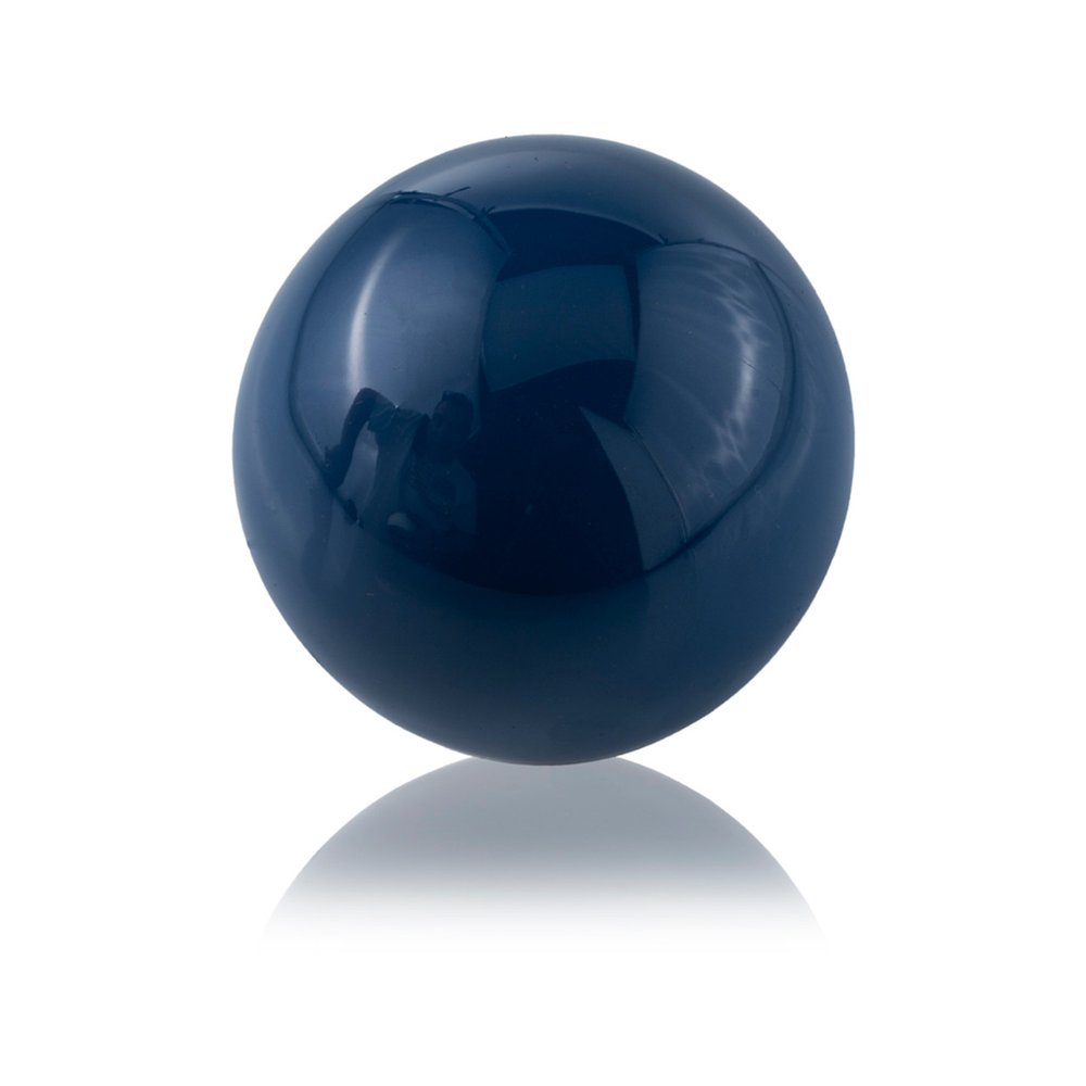 Set Of 2 Blue Aluminum Decorative Spheres 3' HomeRoots