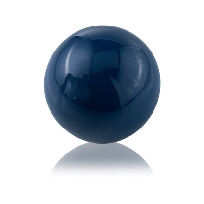 Set Of 2 Blue Aluminum Decorative Spheres 3' HomeRoots