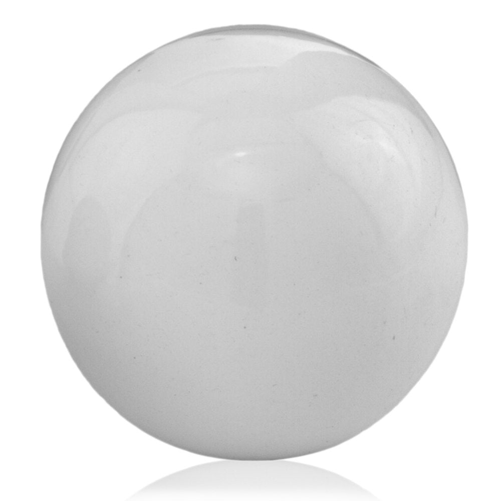 3" White Aluminum Decorative Orb Tabletop Sculpture HomeRoots