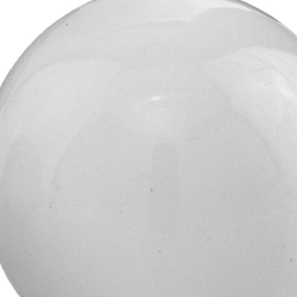 3" White Aluminum Decorative Orb Tabletop Sculpture HomeRoots