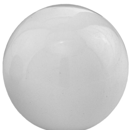 3" White Aluminum Decorative Orb Tabletop Sculpture HomeRoots