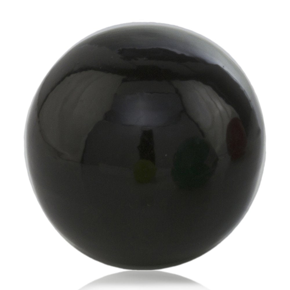 3" Black Enameled Aluminum Decorative Sphere HomeRoots