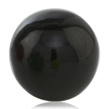 3" Black Enameled Aluminum Decorative Sphere HomeRoots