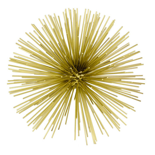 10" Antique Gold Finish Large Urchin Sphere HomeRoots