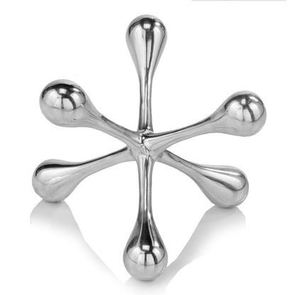 12" Silver Finish Extra Large Decorative Jack HomeRoots