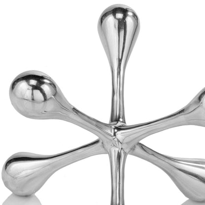 12" Silver Finish Extra Large Decorative Jack HomeRoots