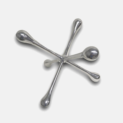 12" Silver Finish Extra Large Decorative Jack HomeRoots