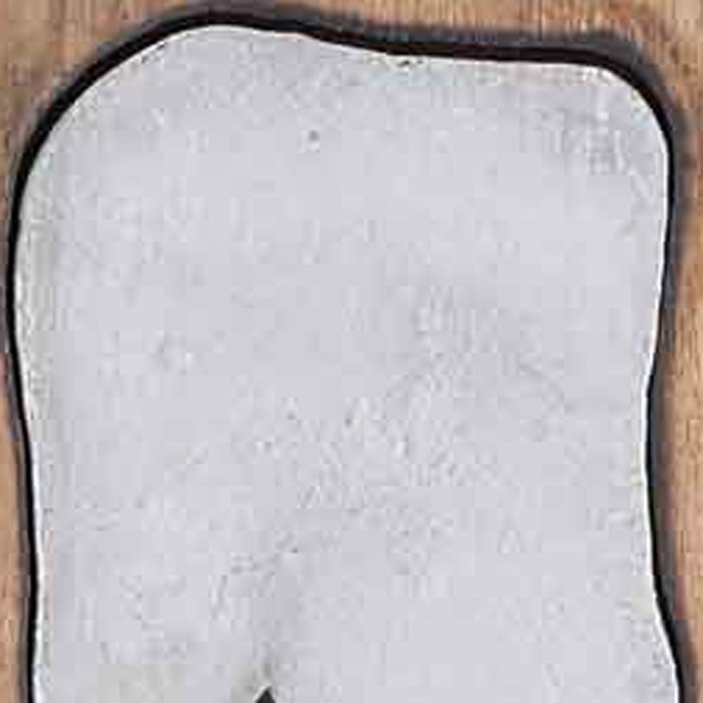 13" X 13" X 1" Silver Natural Wood And Metal Wall Tile — view 4