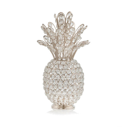 13" Silver Metal Decorative Pineapple HomeRoots