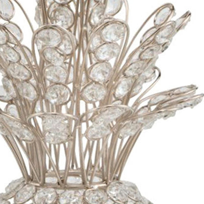 13" Silver Metal Decorative Pineapple HomeRoots