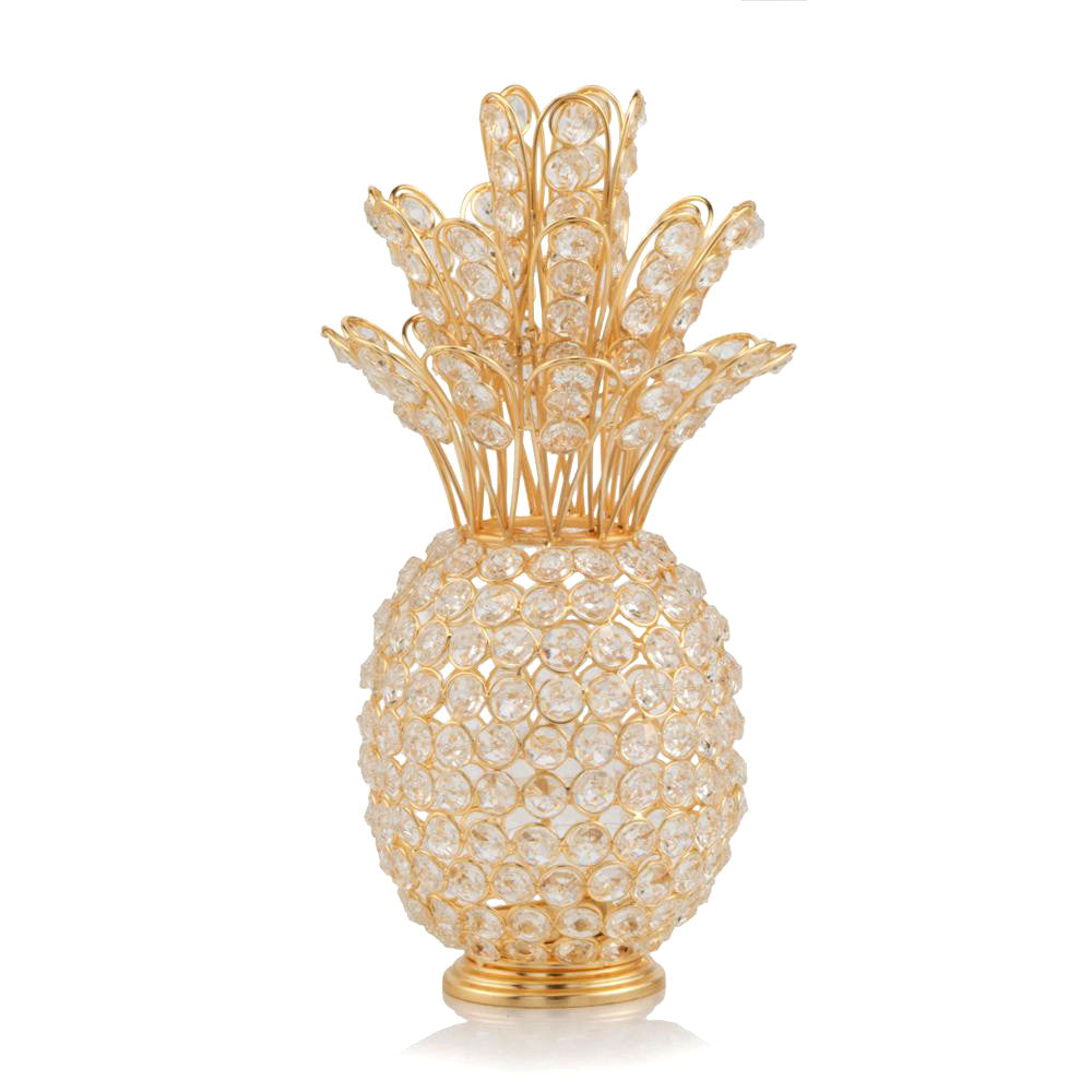 13" Silver Metal Decorative Pineapple HomeRoots