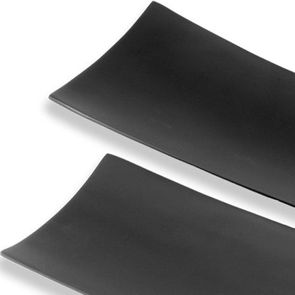 Set of Two Black Contempo Aluminum Trays