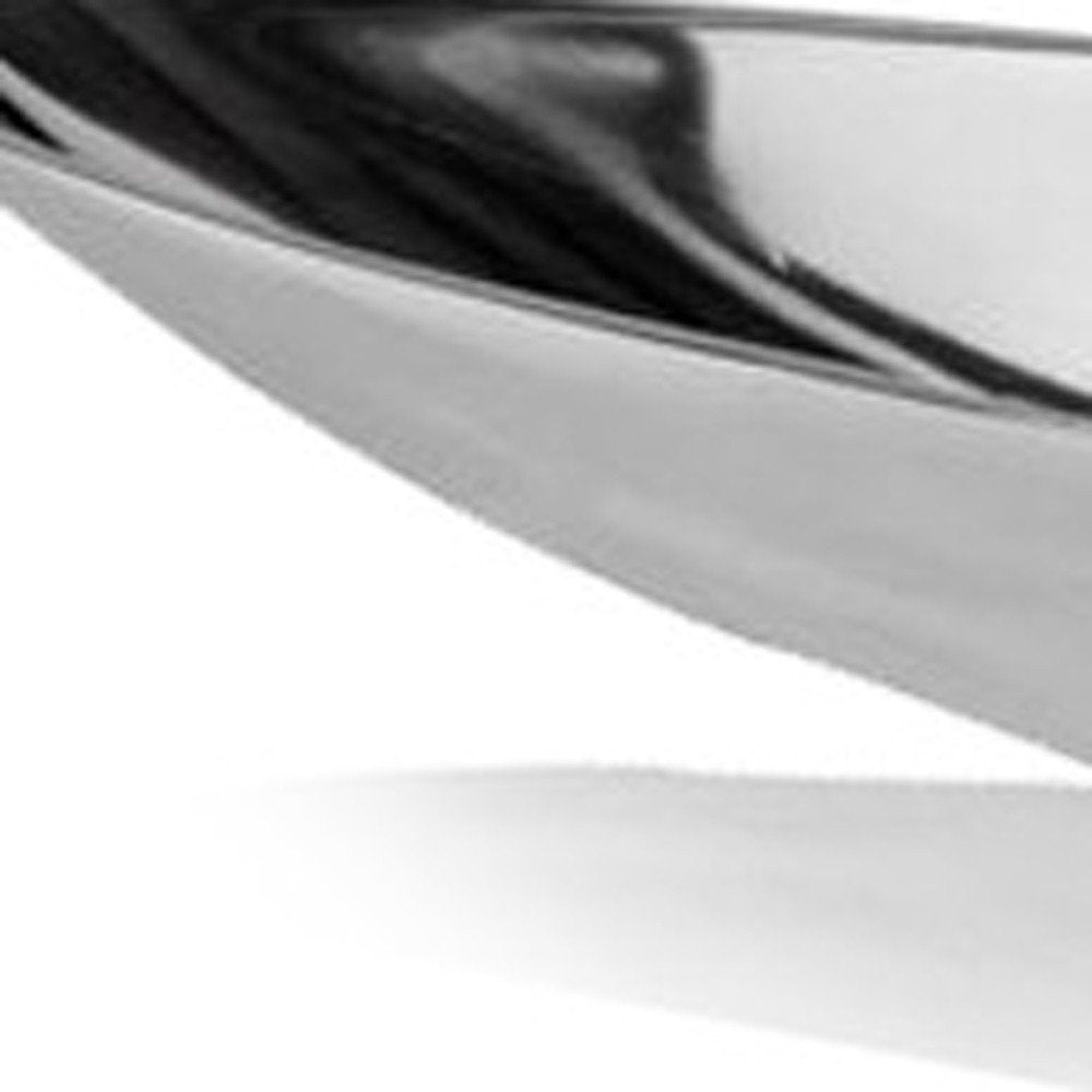 20" Contempo Shiny Silver Short Boat Tray — view 2