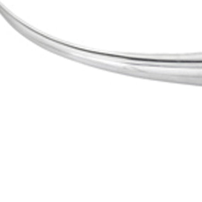 47" Silver Buffed Aluminum Long Horn Wall Sculpture HomeRoots