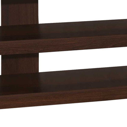 42" Dark Brown Open Shelving TV Stand HomeRoots