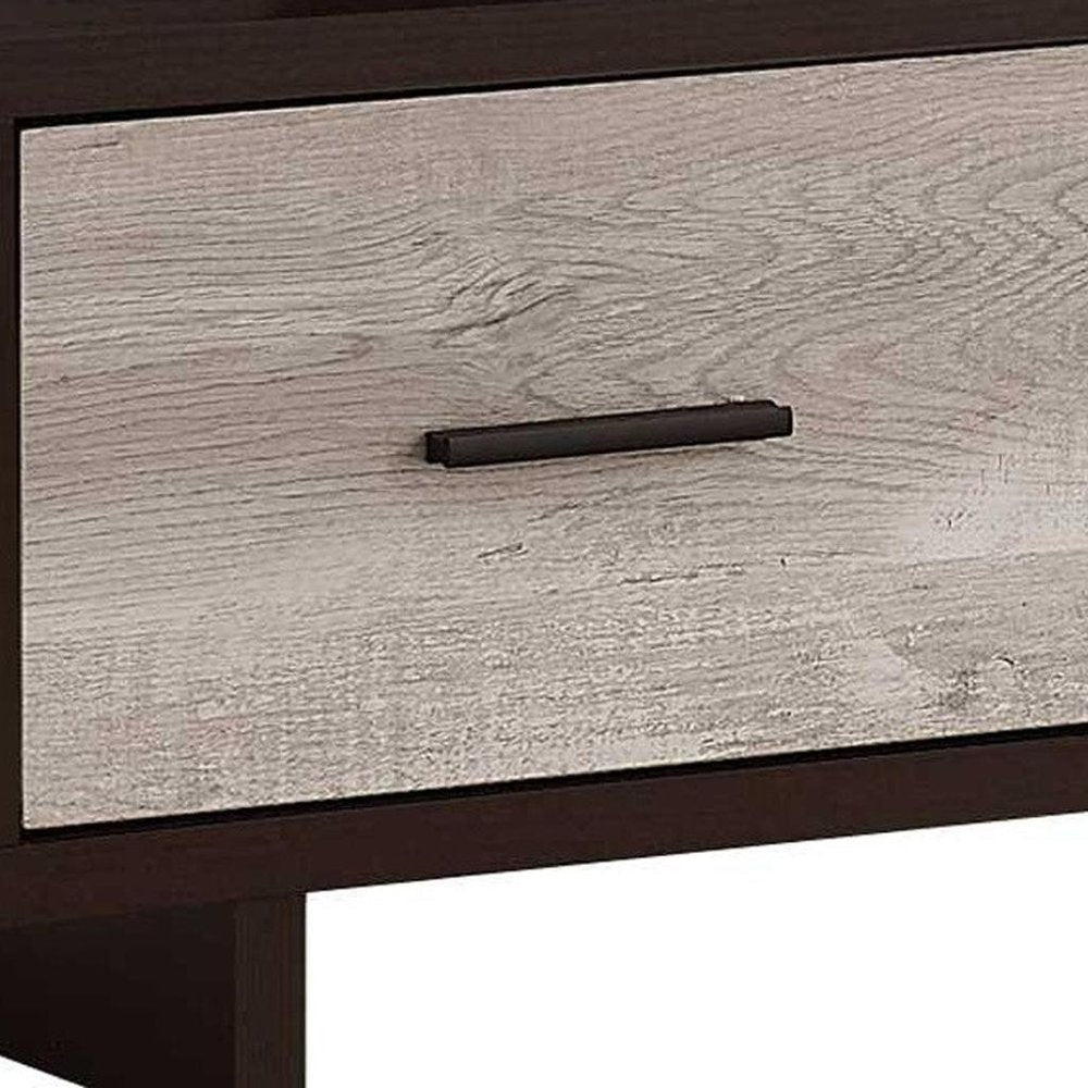 47" Wood Brown Cabinet Enclosed Storage TV Stand HomeRoots