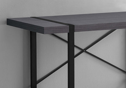 49" Gray and Black Computer Desk HomeRoots
