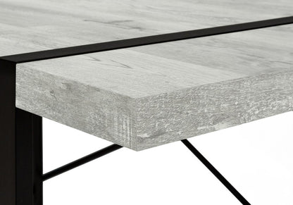 49" Gray and Black Computer Desk HomeRoots