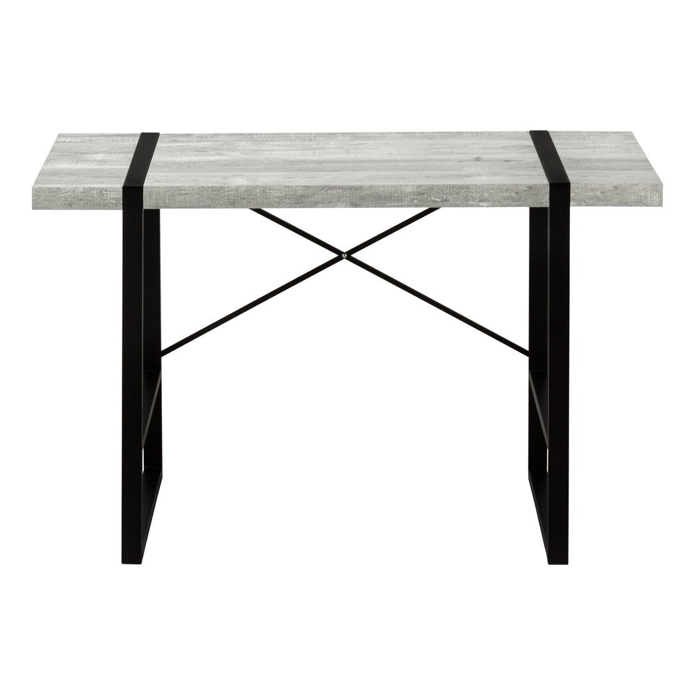 49" Gray and Black Computer Desk HomeRoots
