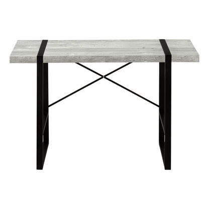 49" Gray and Black Computer Desk HomeRoots