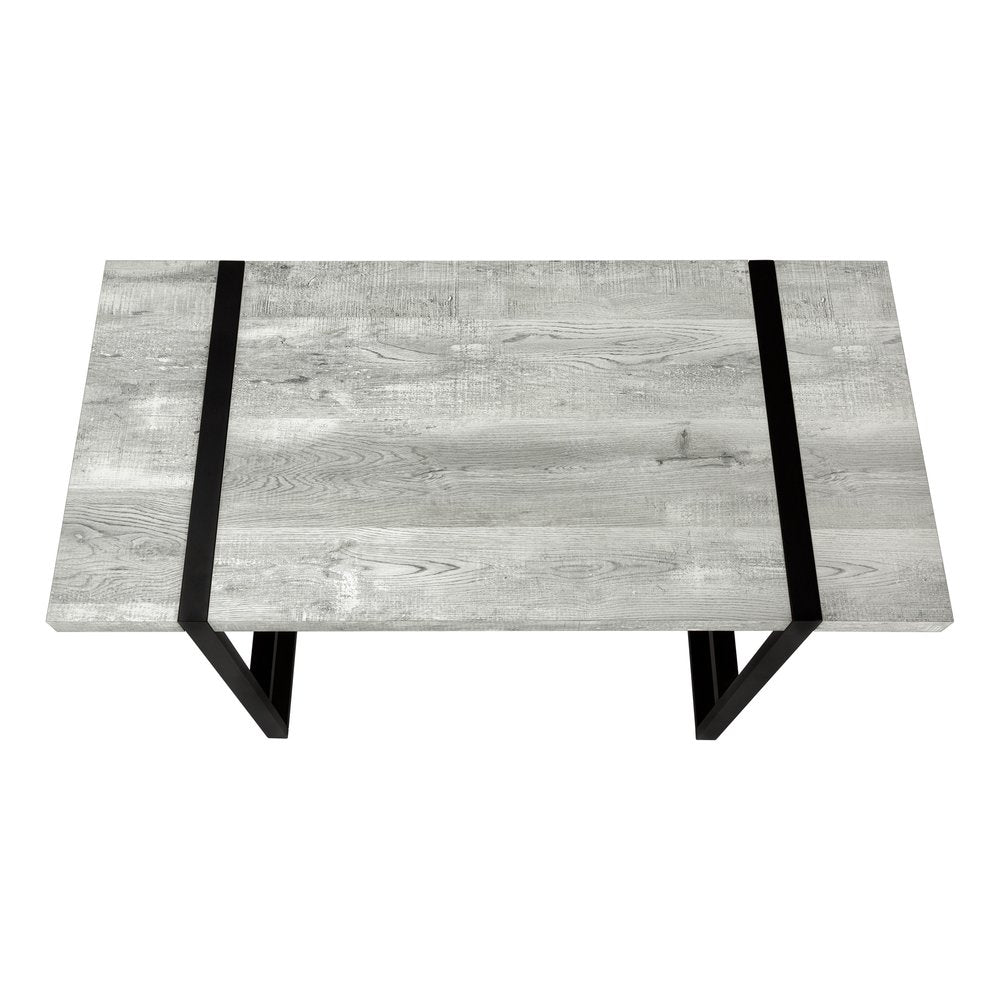 49" Gray and Black Computer Desk HomeRoots