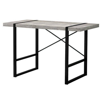 49" Gray and Black Computer Desk HomeRoots