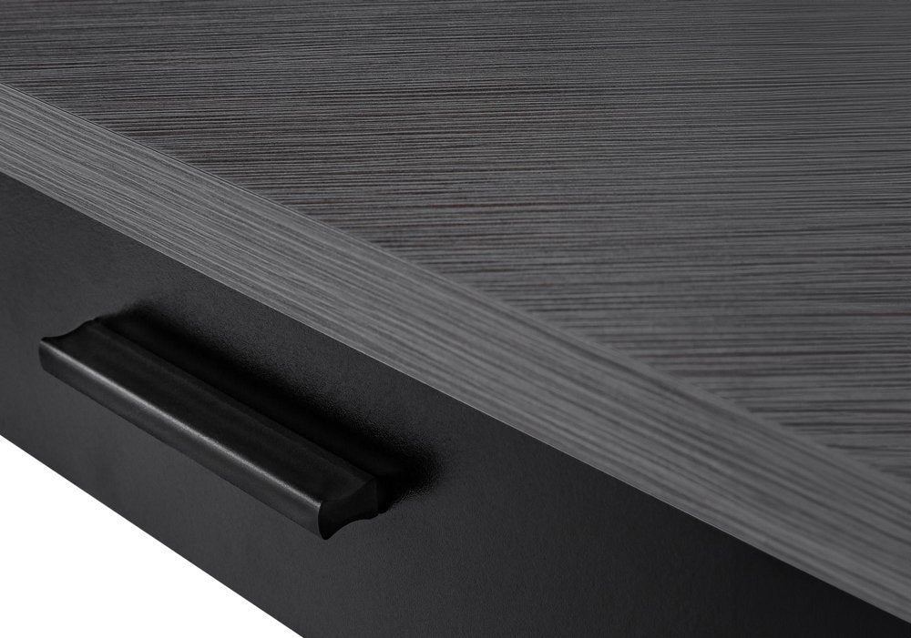 42" Gray and Black Corner Computer Desk HomeRoots