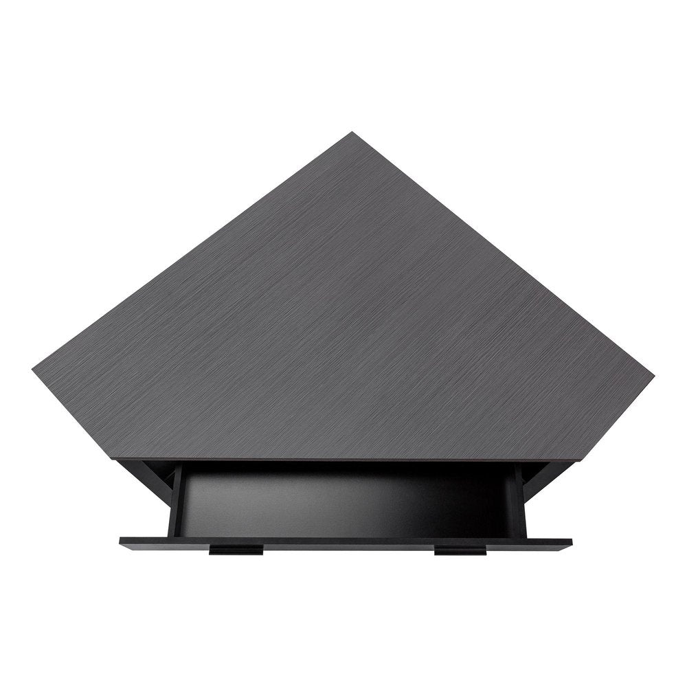 42" Gray and Black Corner Computer Desk HomeRoots