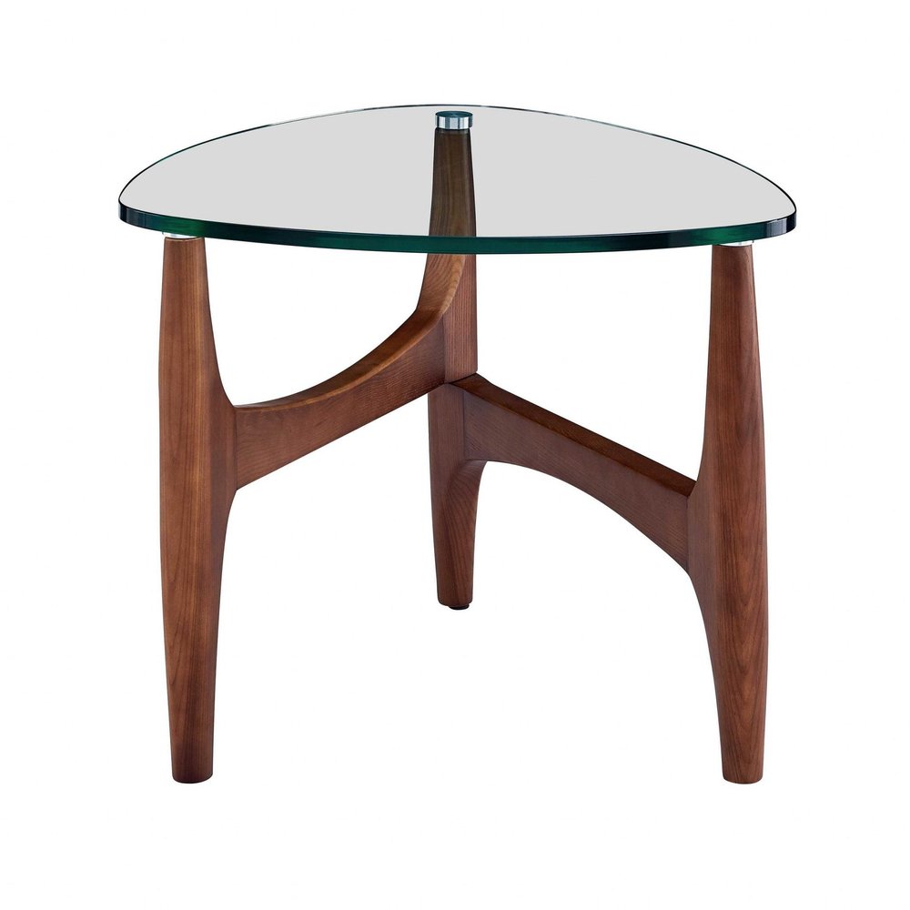 20" Clear Tempered Glass End Table HomeRoots