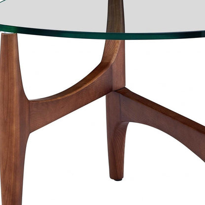 20" Clear Tempered Glass End Table HomeRoots