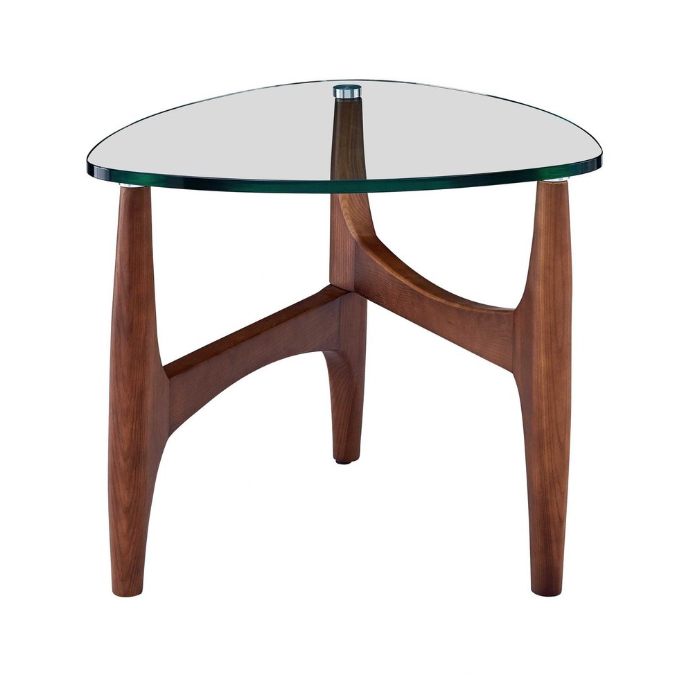 20" Clear Tempered Glass End Table HomeRoots